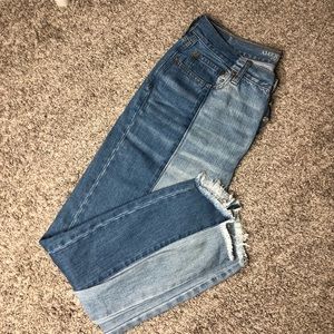 AMERICAN EAGLE TWO TONED JEANS SZ 12
